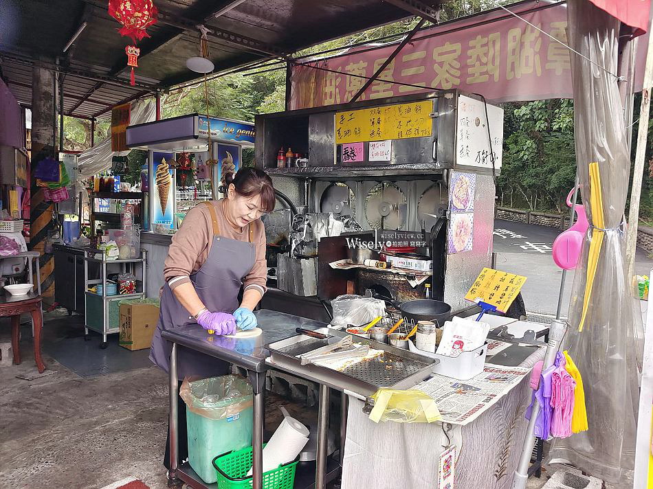 龍潭湖陸家三星蔥油餅︱宜蘭礁溪景區麵攤小吃︱自製春捲也可口