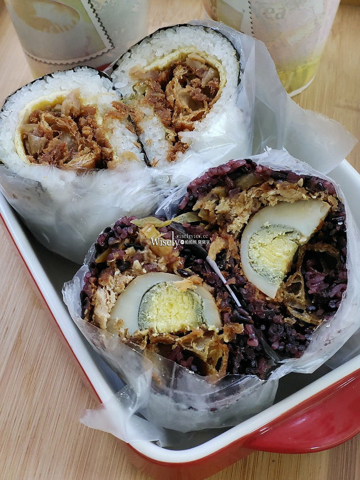 青島飯糰︱台北車站排隊早餐︱白米紫米可任選︱海苔綜合滷蛋飯糰